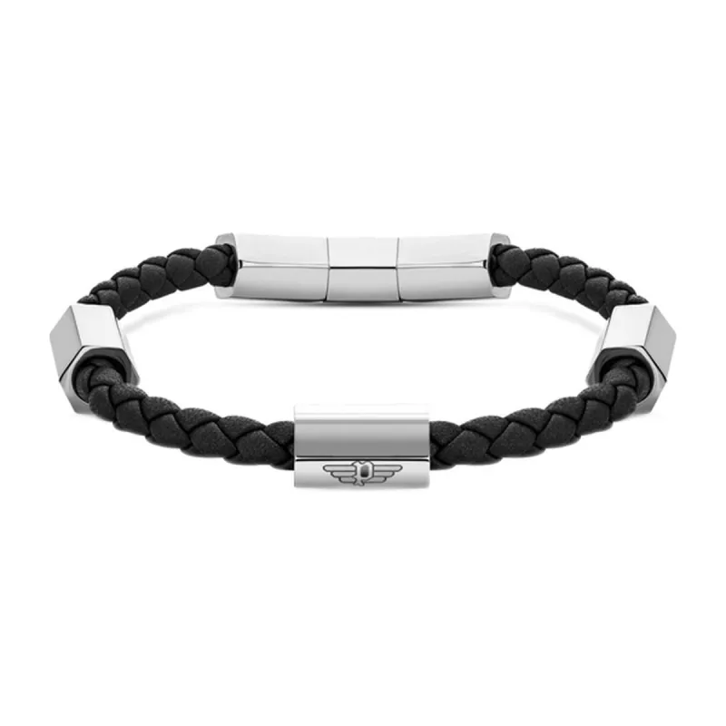 Men's Bracelet Police Leather 19 cm