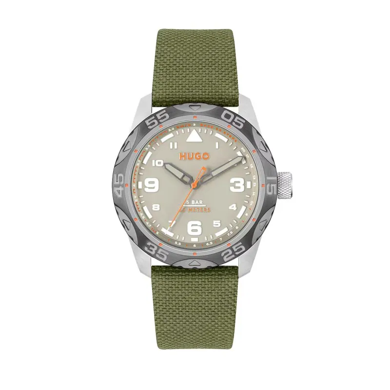 Vīriešu Pulkstenis Hugo Boss Sudrabains (Ø 42 mm)