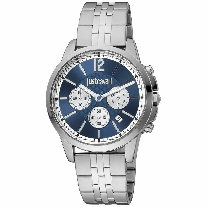 Vīriešu Pulkstenis Just Cavalli Sudrabains (Ø 42 mm)