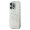 Karl Lagerfeld IML Rhinestones Karl Head - Case for iPhone 16 Pro Max (transparent)
