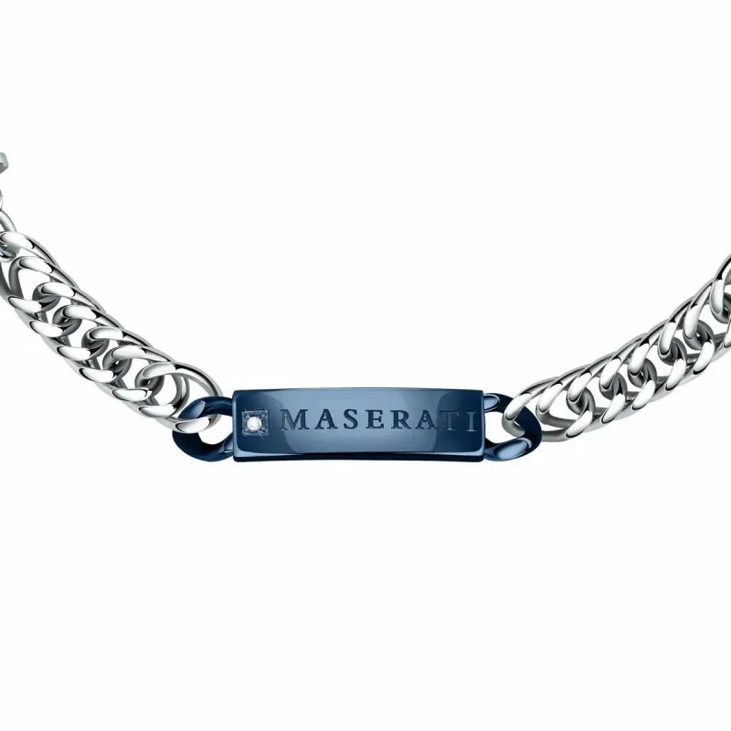 Miesten rannekorut Maserati Ruostumaton teräs 25 cm