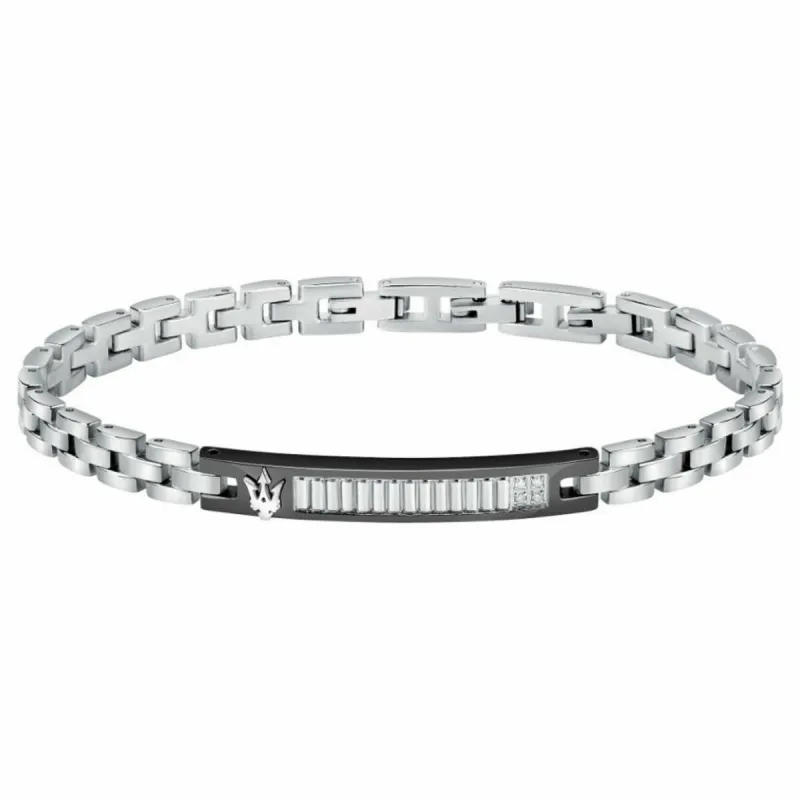 Мужские браслеты Maserati Нержавеющая сталь 21,5 cm Серебристый