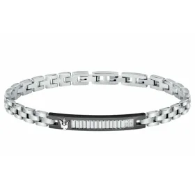 Men's Bracelet Maserati Stainless steel 21,5 cm Silver