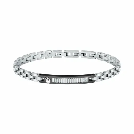Men's Bracelet Maserati Stainless steel 21,5 cm Silver