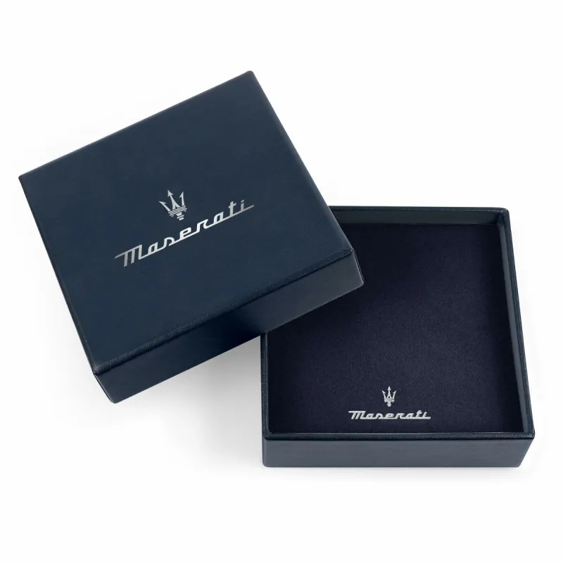 Miesten rannekorut Maserati Ruostumaton teräs 21,5 cm Hopeinen