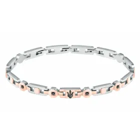Men's Bracelet Maserati Stainless steel 21,5 cm Silver