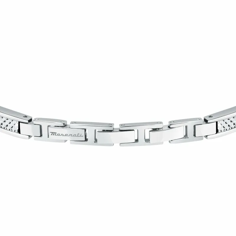 Miesten rannekorut Maserati Ruostumaton teräs 21,5 cm