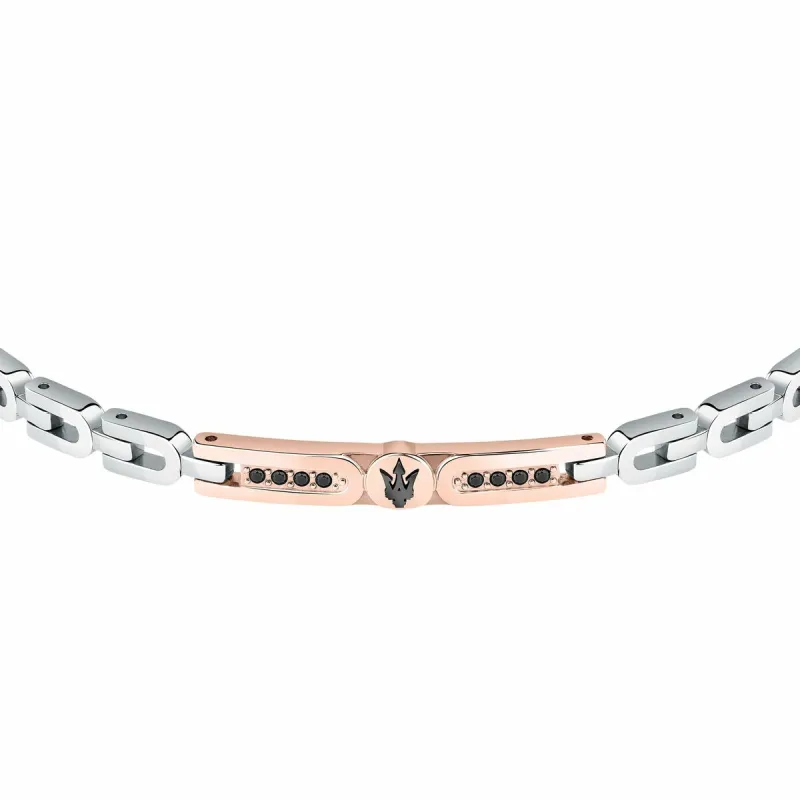 Men's Bracelet Maserati Stainless steel 21,5 cm Silver