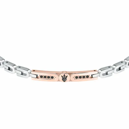 Men's Bracelet Maserati Stainless steel 21,5 cm Silver