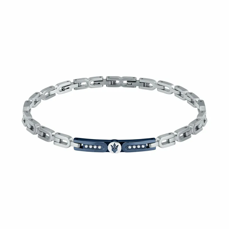 Men's Bracelet Maserati Stainless steel 21,5 cm Silver