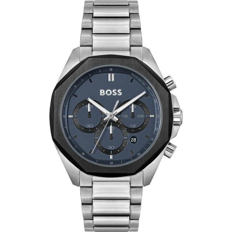 Meeste Kell Hugo Boss Hõbedane (Ø 43 mm)