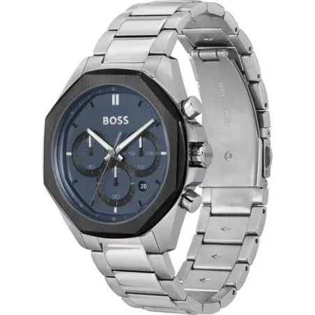 Miesten rannekellot Hugo Boss Hopeinen (Ø 43 mm)
