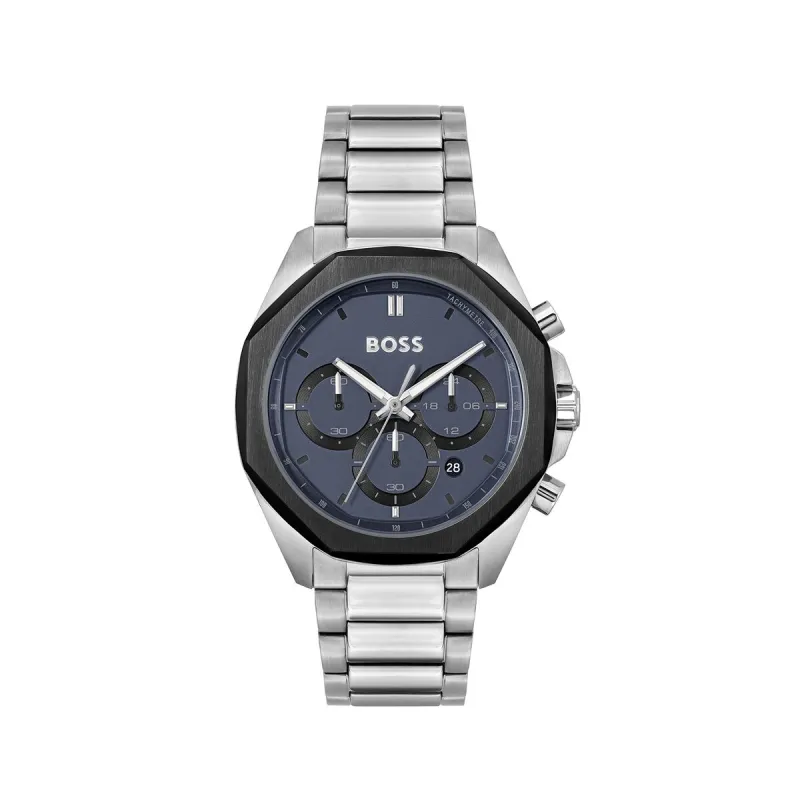 Meeste Kell Hugo Boss Hõbedane (Ø 43 mm)