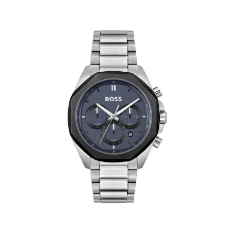 Meeste Kell Hugo Boss Hõbedane (Ø 43 mm)