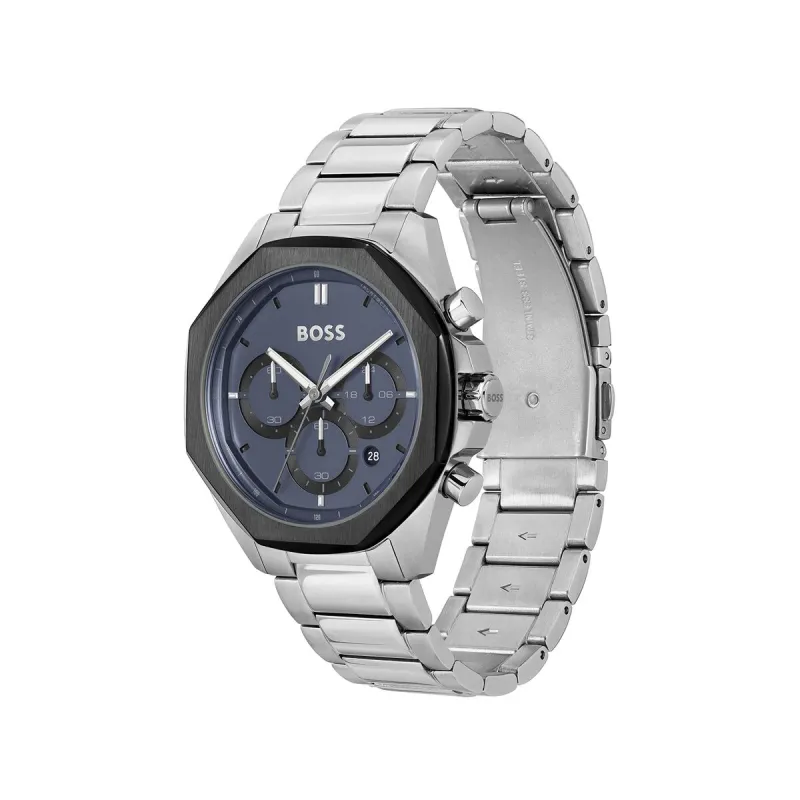 Meeste Kell Hugo Boss Hõbedane (Ø 43 mm)