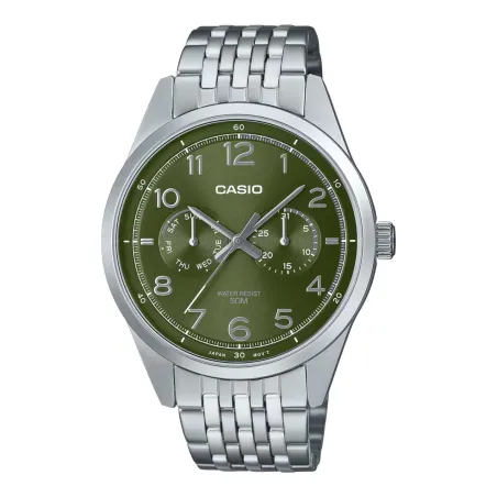 Vīriešu Pulkstenis Casio MTP-E340D-3AVDF Sudrabains (Ø 42 mm)