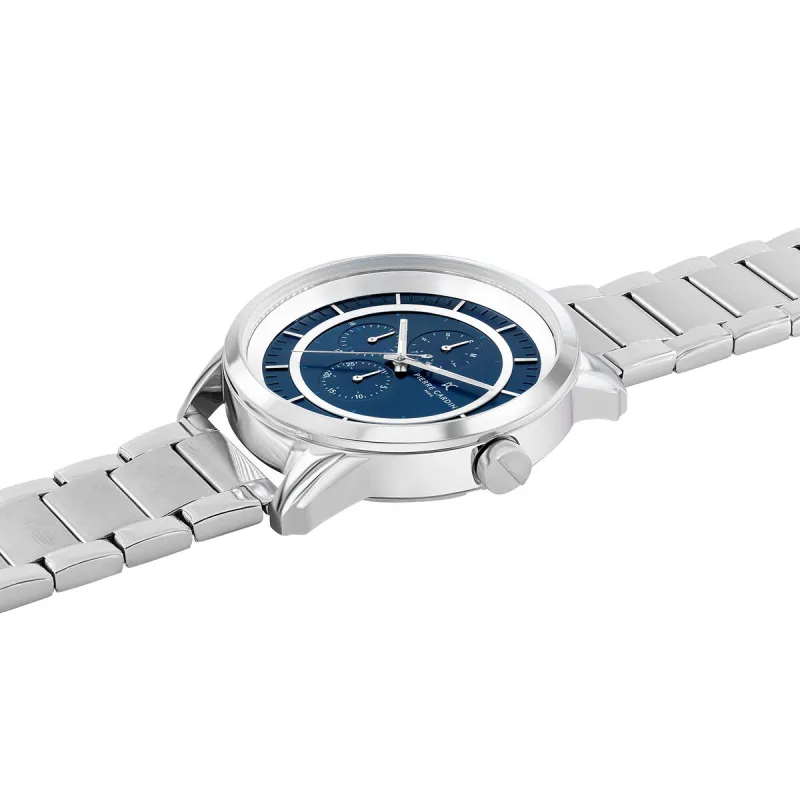 Vīriešu Pulkstenis Pierre Cardin Sudrabains (Ø 45 mm)
