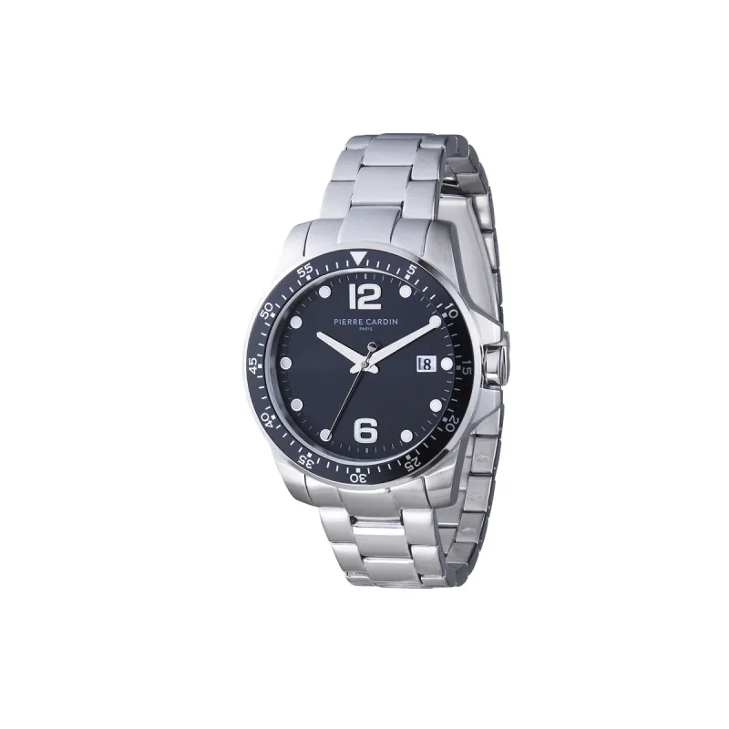 Meeste Kell Pierre Cardin Hõbedane (Ø 40 mm)