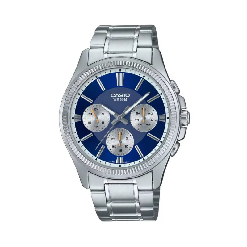 Meeste Kell Casio DAY DATE MULTIFUNCTION - BLUE ***SPECIAL PRICE*** (Ø 43,5 mm)