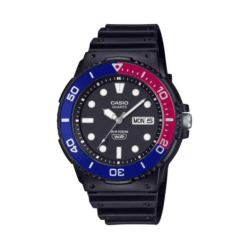 Мужские часы Casio DIVER 100M - BLACK Чёрный (Ø 45 mm)