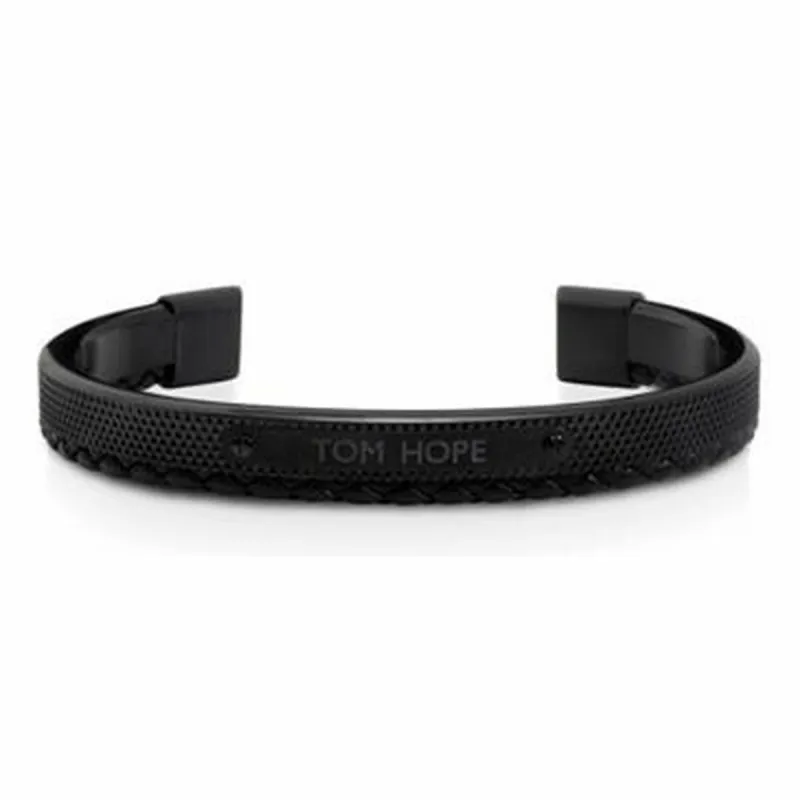 Miesten rannekorut Tom Hope HYBRID - (18 - 20 CM) ***SPECIAL PRICE*** Nahka Ruostumaton teräs