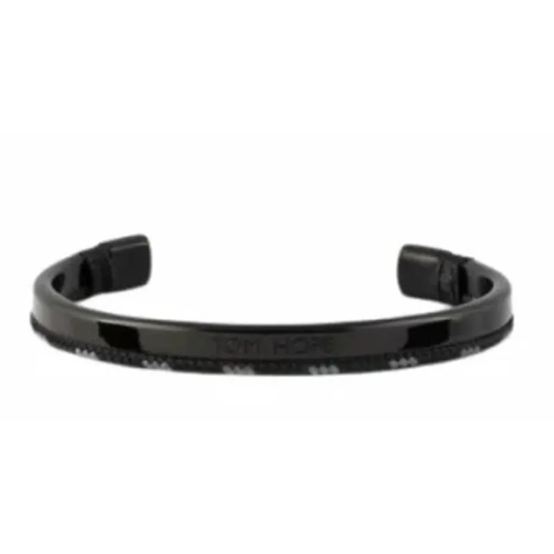 Men's Bracelet Tom Hope HYBRID - (13 - 15.5 CM) ***SPECIAL PRICE*** Leather Stainless steel