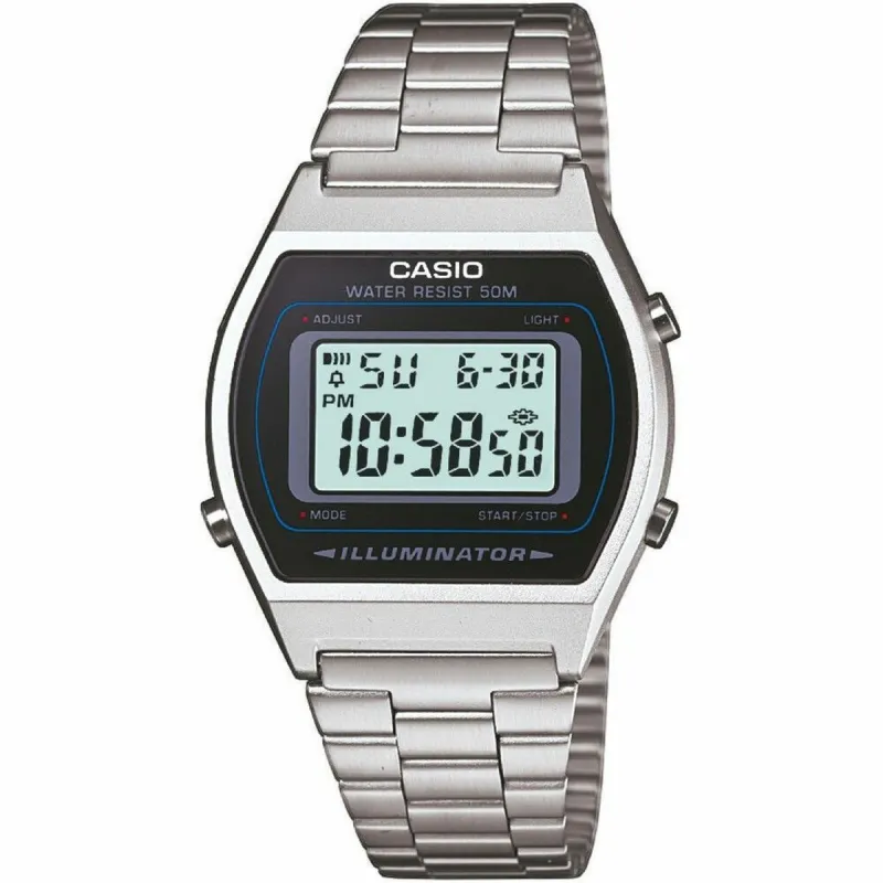 Meeste Kell Casio B640WD-1AVEF Must Hõbedane
