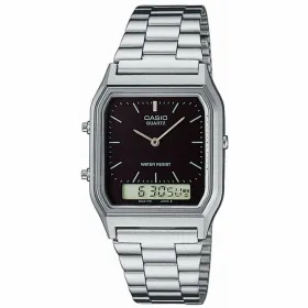Часы унисекс Casio EDGY COLLECTION - BLACK Чёрный Серебристый