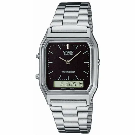 Abiejų lyčių laikrodis Casio EDGY COLLECTION - BLACK Juoda Sidabras