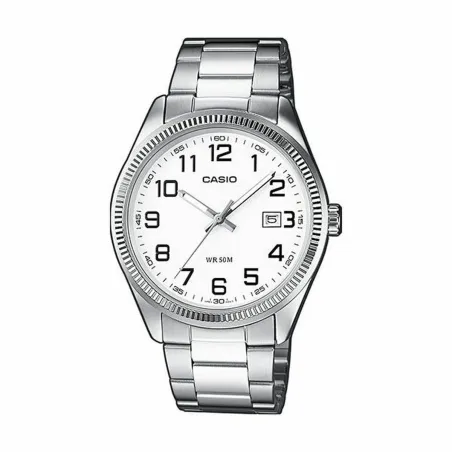 Часы унисекс Casio DATE Белый Серебристый (Ø 39 mm) (Ø 38,5 mm)