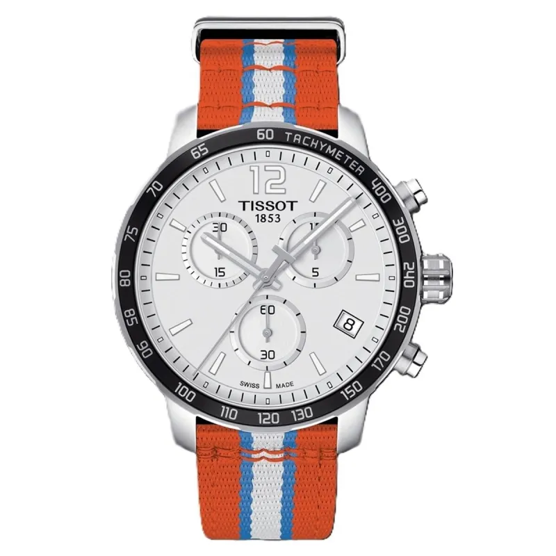 Мужские часы Tissot QUICKSTER NBA OKLAHOMA CITY THUNDER Серебристый