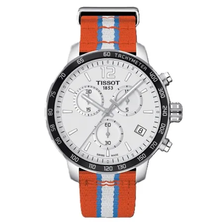 Vīriešu Pulkstenis Tissot QUICKSTER NBA OKLAHOMA CITY THUNDER Sudrabains