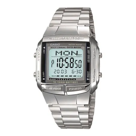 Miesten rannekellot Casio DATABANK Hopeinen (Ø 38 mm)