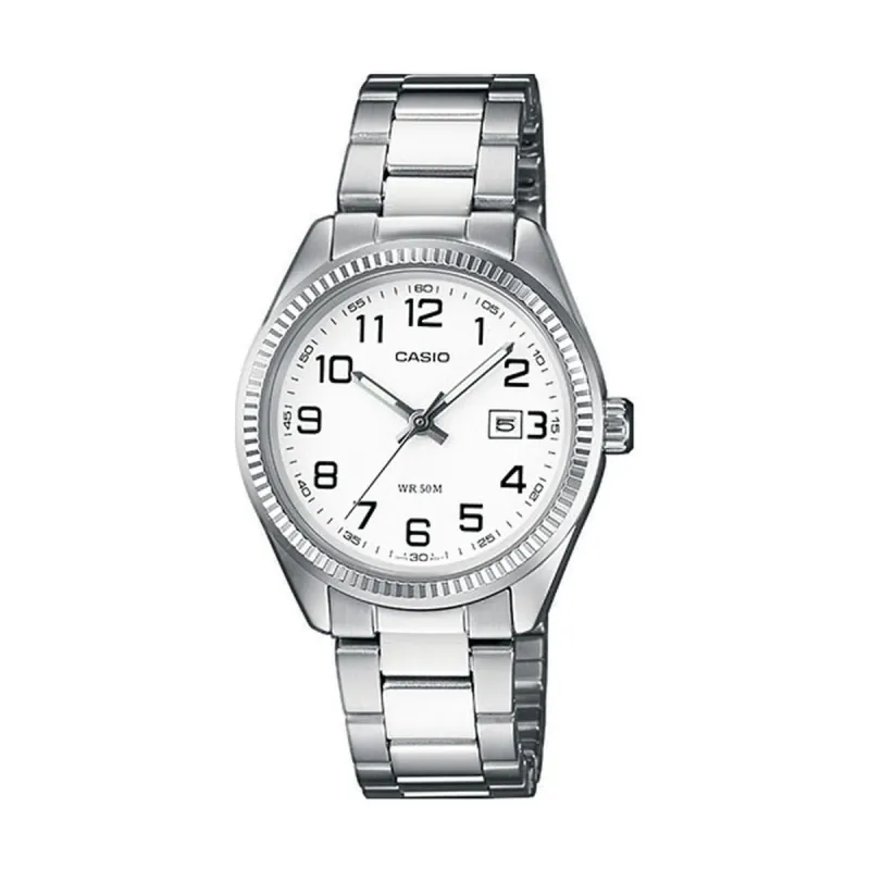 Unisex Pulkstenis Casio COLLECTION Balts Sudrabains (Ø 30 mm)