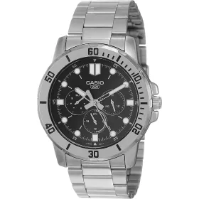 Meeste Kell Casio COLLECTION Must Hõbedane (Ø 45 mm)