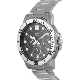 Meeste Kell Casio COLLECTION Must Hõbedane (Ø 45 mm)