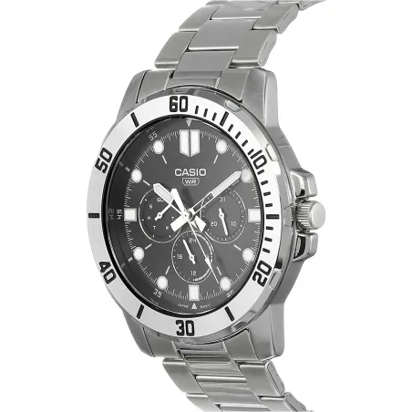 Laikrodis vyrams Casio COLLECTION Juoda Sidabras (Ø 45 mm)