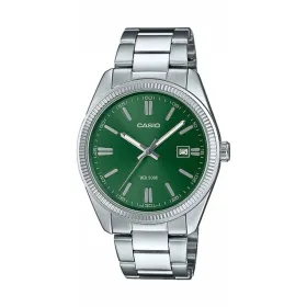 Meeste Kell Casio DATE - FOREST GREEN Roheline Hõbedane (Ø 38,5 mm)