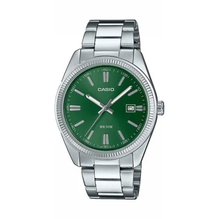Men's Watch Casio DATE - FOREST GREEN Green Silver (Ø 38,5 mm)