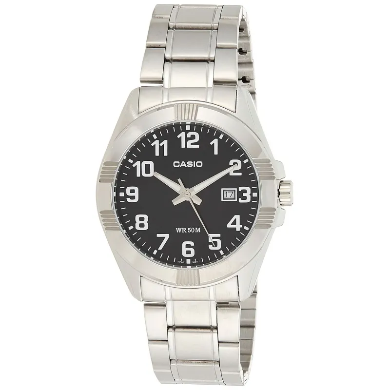 Miesten rannekellot Casio COLLECTION Musta Hopeinen (Ø 43,5 mm)