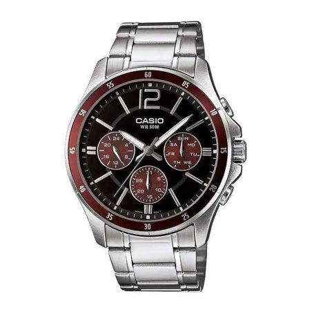 Laikrodis vyrams Casio MULTIFUNCTION CALENDAR - BLACK & BORDEAUX (Ø 43,5 mm)