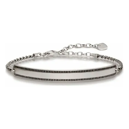 Unisex Aproce Thomas Sabo LBA0009-643-11 Sudrabains Melns 19 cm 15-18 cm
