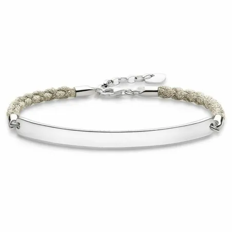Naiste Käevõru Thomas Sabo LBA0029-173-19 Hõbedane Valge 15-18 cm 19,5 cm