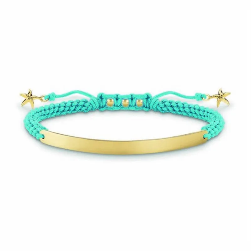 Sieviešu Aproce Thomas Sabo LBA0060-848-1 Zils Sudrabs Bronza