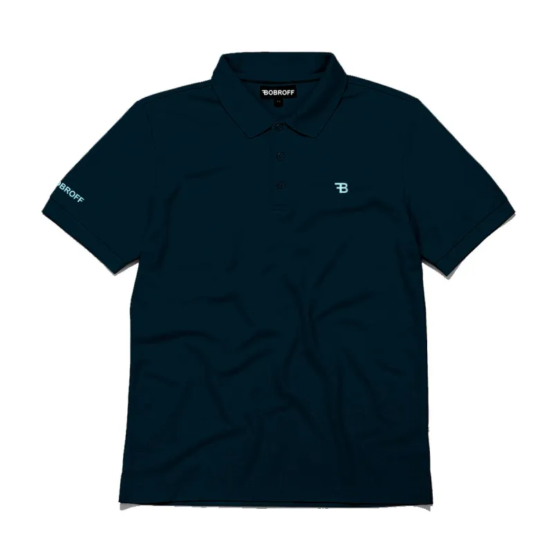Vīriešu Polo ar Īsām Piedurknēm Bobroff Navy