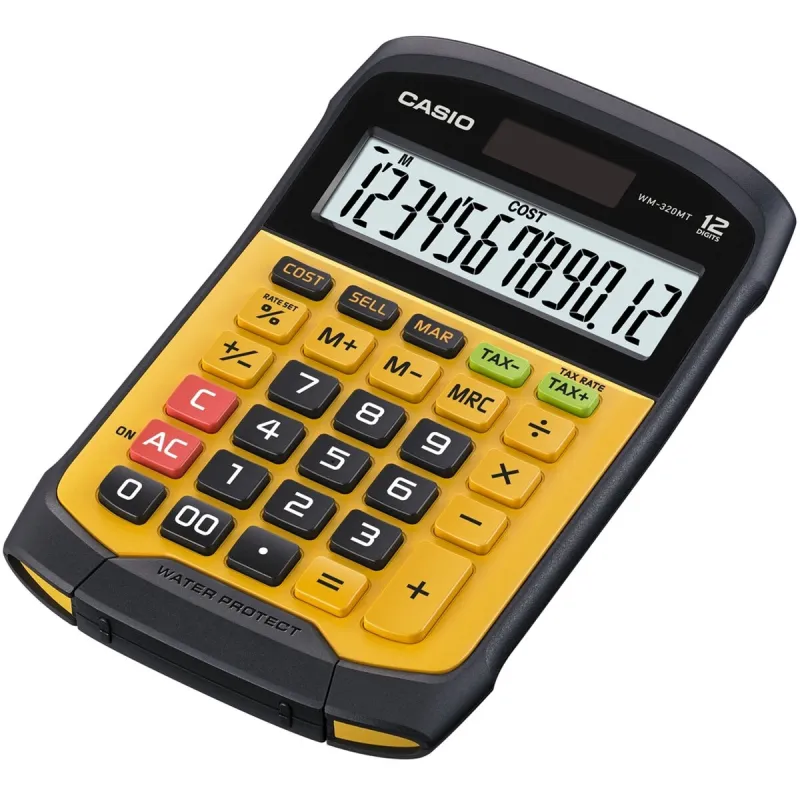 Kalkulaator Casio Kollane 16,8 x 10,8 x 3,3 cm