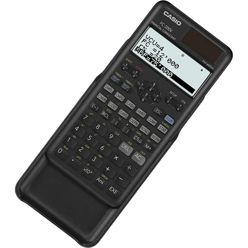 Mokslinis skaičiuotuvas Casio FC-200V-2-W-ET Juoda 16,2 x 7,7 x 1,1 cm