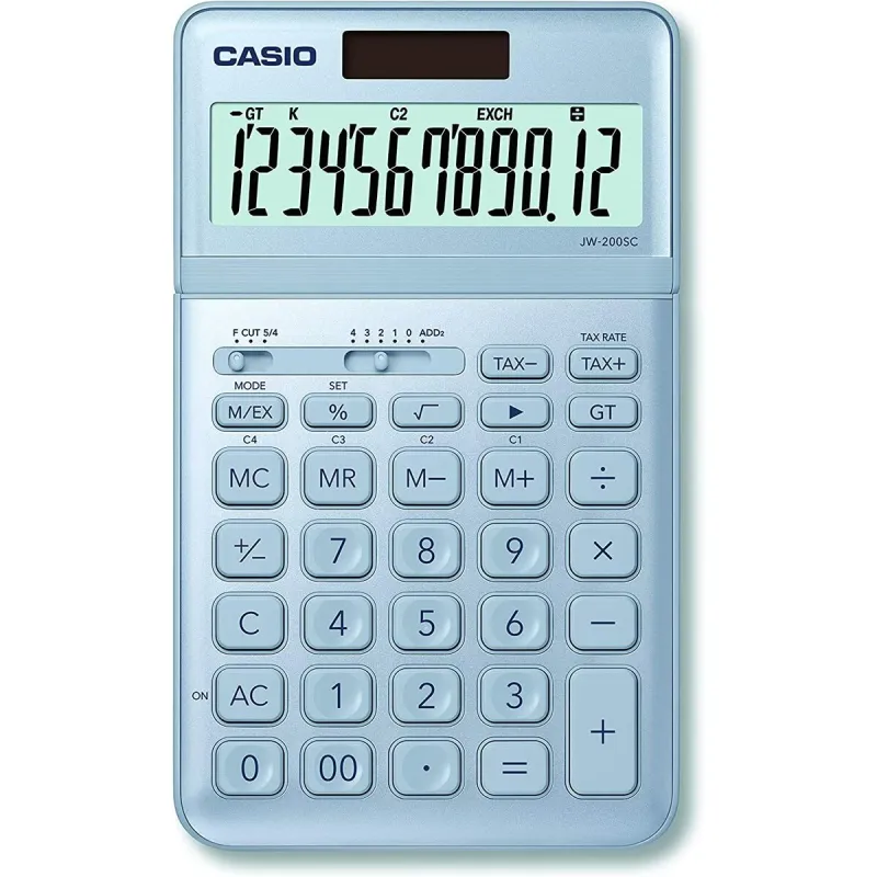 Kalkulators Casio JW-200SC-BU Zils Plastmasa