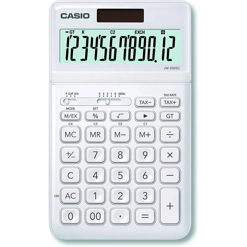 Kalkulaator Casio JW-200SC Valge Plastmass