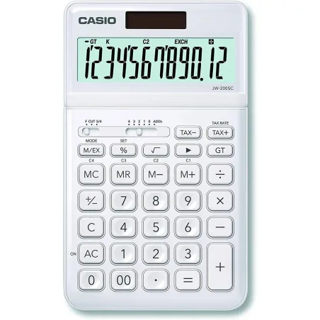 Calculator Casio JW-200SC White Plastic
